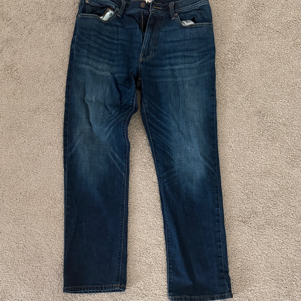 Lucky Brand Men's Dark Blue Straight Jeans